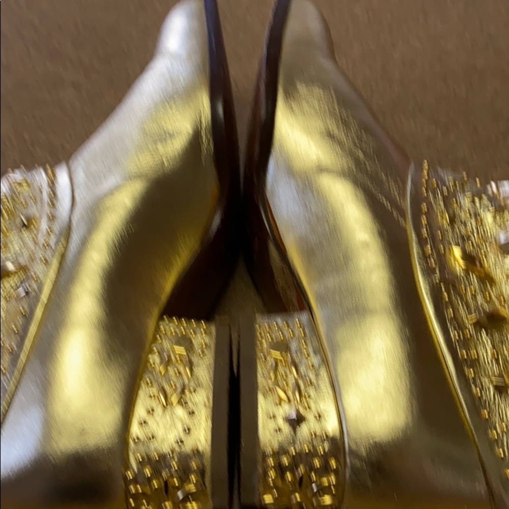 109. Fantasy Collection Vintage Moto Studded Boots sz 7 - Picture 9 of 14